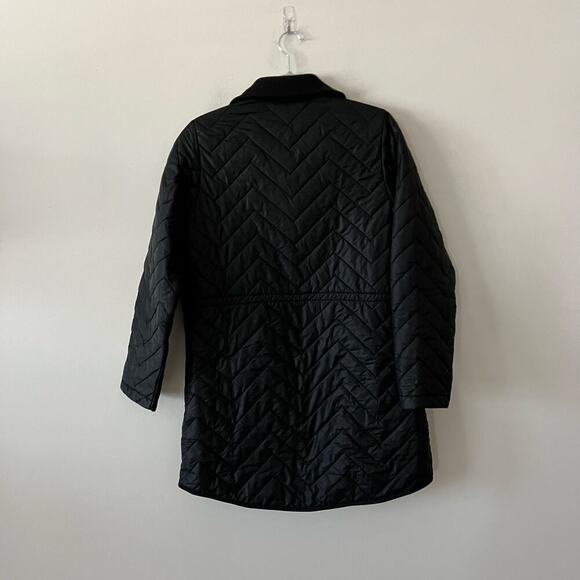 Athleta Jacket Womens Small Black Quilted Mendocino Coat Full Zip Outdoor Winter - Picture 6 of 12